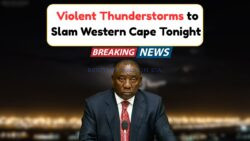 SAWS Issues Storm Warning for Western Cape – Heavy Rain, Flooding & Power Failures Expected Tonight
